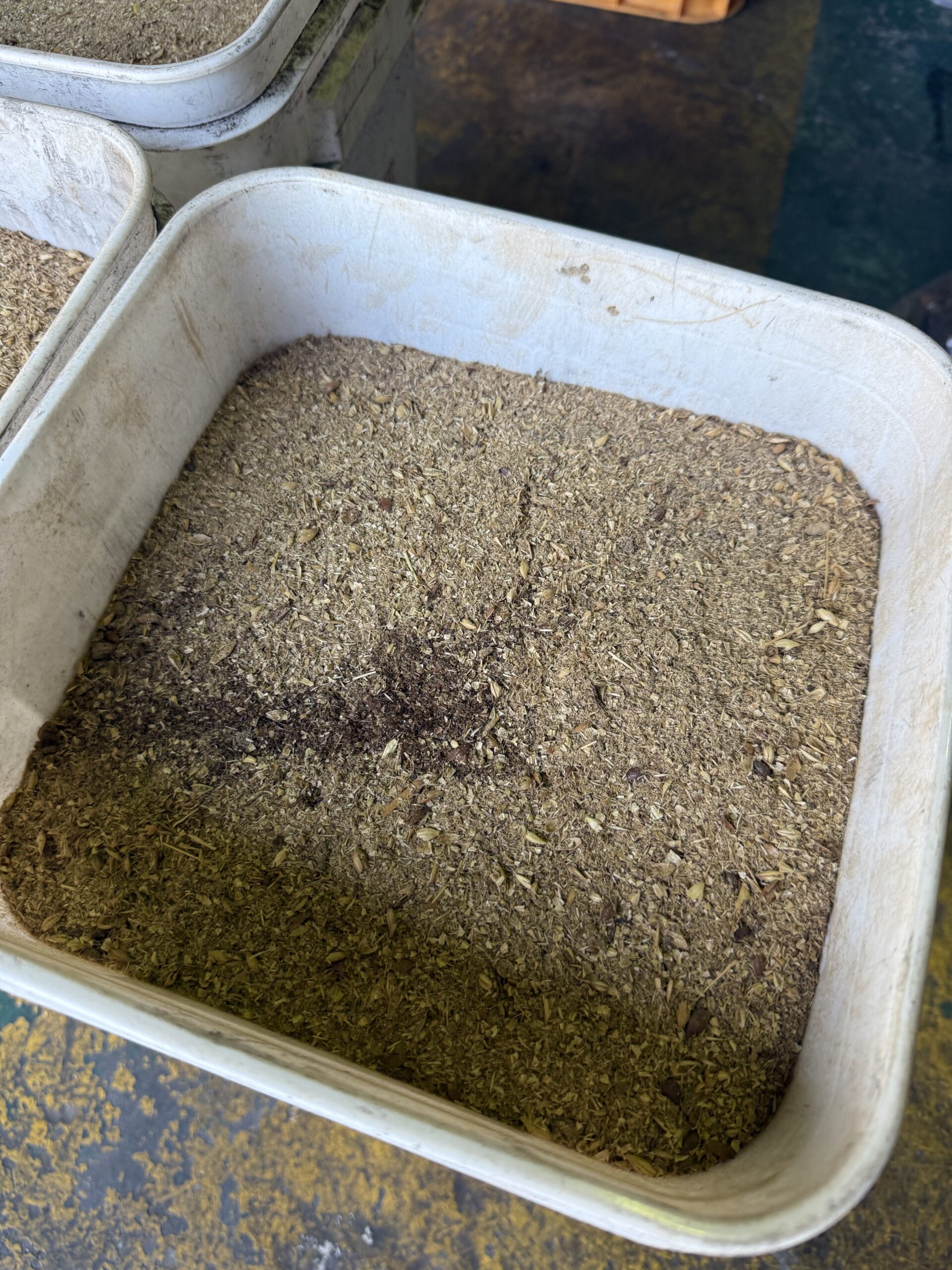 　　　　　　　第二弾　　「かすみ触媒」炭化テスト・・・大麦の炭化　　　